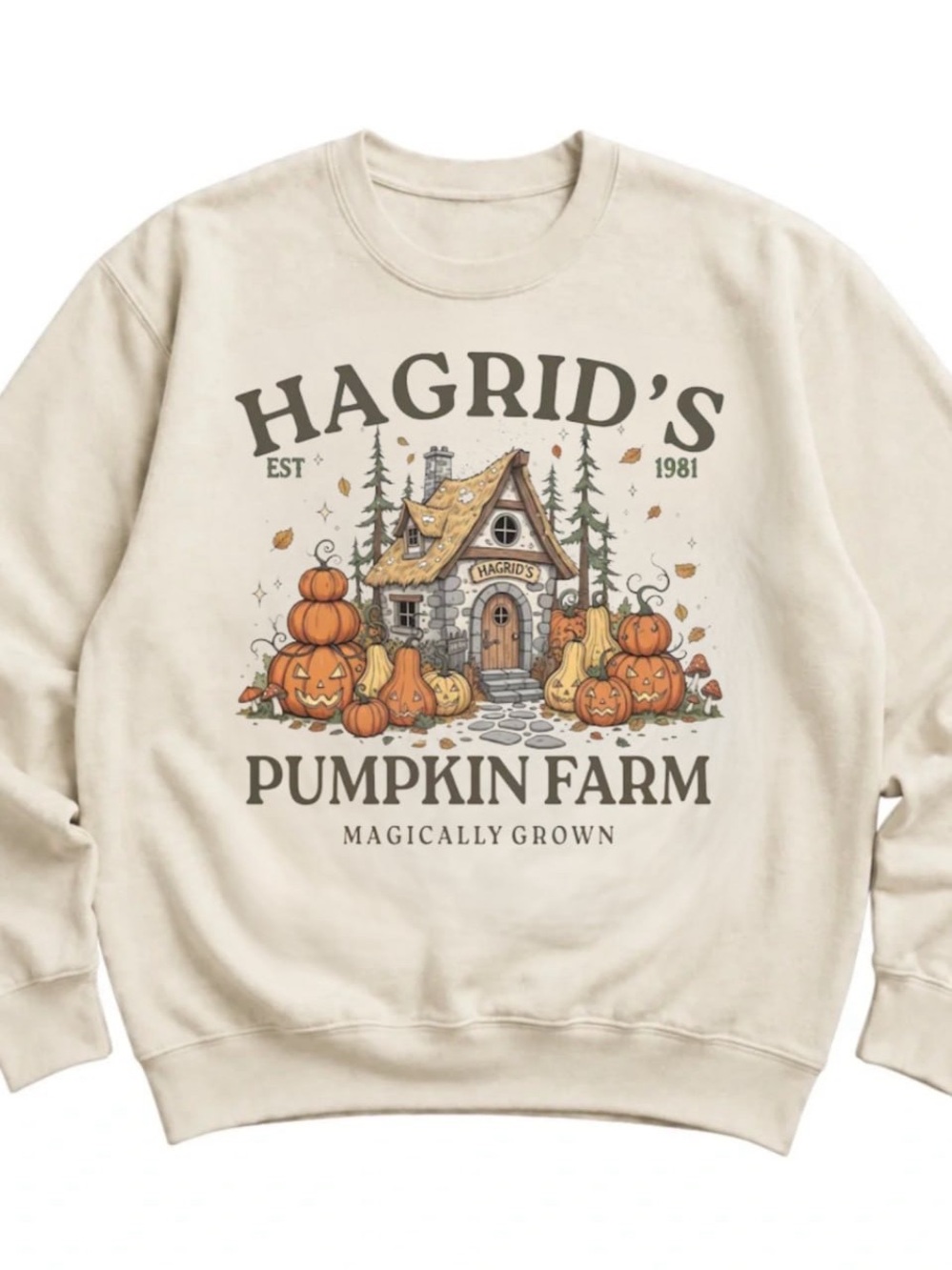 Cream Hagrid's Pumpkin Farm Sweatshirt